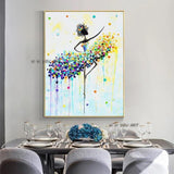 Hand Painteds On Canvas Abstract Art Ballet Modern Home Villa hotel Corridor