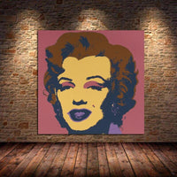 Hand Painted Andy Warhol Marilyn Monroe Art Oil Painting Canvass