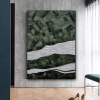 Hand Painted Oil Abstract Painting Modern Minimalist Decoration Bedroom Hotel Restaurant Horizontal