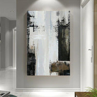 White Grey Hand Painted Oil Painting on Canvas new Hand Painted oil Painting picture home decoration