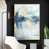 Modern Painting Hand Painted Abstract Landscape On Canvas Decor