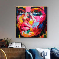 Hand Painted Oil Painting Sexy Lady Figure Portrait Oil Painting Abstract People On Canvas As