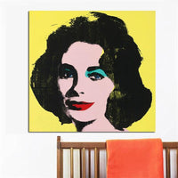 Hand Painted Famous Andy Warhol Female Character Portrait Abstract Art Oil Painting Modern Decor For Livings