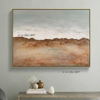 Arrival Textured Abstract Of Desert Landscape Modern Hand Painted Painting Art