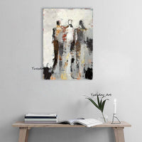 Hand Painted Modern Oil Paintings Impression People Abstract Canvas Painting Decor Wall Art