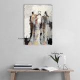 Hand Painted Modern Oil Painting Impression People Abstract Canvas Painting Decor