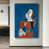 Hand Painted Picasso and Dali Rhapsody of Genius Abstract Painting Decorative