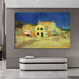 Hand Painted Van Gogh Famous Arles House Oil Paintings Canvas Wall Art Decoration