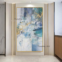 Hand Painted Oil Painting Abstract Modern Canvas Decorative Flowers