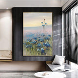 Hand Painted Landscape Painting Abstract Flowers Oil Painting Hand Painted Abstract Art Modern