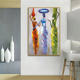 Hand Painted Oil Painting Ethnic Style Classic Impression People Painting Canvas Art Room Decoration Abstract