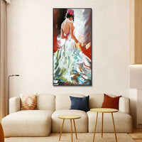 Hand Painted Impression People Abstract Sexy Woman Oil Painting Fors Canvas Art