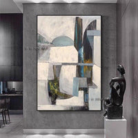 Modern Abstract Geometricative Canvas Porch Aisle Hanging on Canvas Wall Art