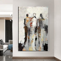 Hand Painted Modern Oil Paintings Impression People Abstract Canvas Painting Decor Wall Art