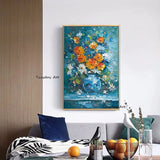 Hand Painted Oil Painting Canvas Still Life Knife Flower Abstract Modern Canvas Decorative