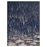 Hand Painted Abstract Canvas Vertical Rectangle Rain View Decoration Modern Wall Art