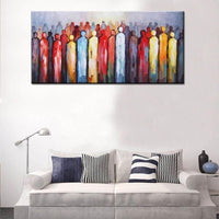 Hand Painted Figure Oil Paintings On Canvas Modern Abstract Pop Arts