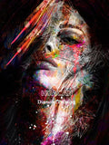 DIY Full Square Diamond Painting Abstract Woman 5D Diamond Portrait Home Decor Diamond Art