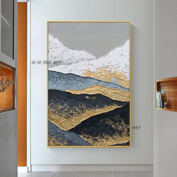 Canvas Modern Minimalist Landscape Office Hand Painted Abstract Oil Painting