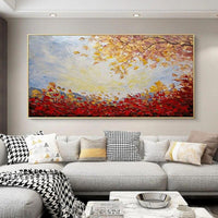 Hand Painted Abstract Canvas Oil Painting Beautiful Landscape Decorative Painting