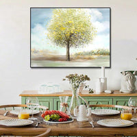 Hand Painted Modern Simple Landscape Tree Abstrac Hand Painted Oil Painting Painting Canvas