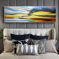 Hand Painted Palette Abstract Oil Painting On Canvas Modern Arts