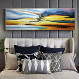 Hand Painted Palette Abstract Oil Painting On Canvas Modern Arts