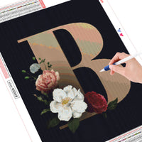 DIY Diamond Painting Kit Cartoon Letter 5D DIY Diamond Text Rhinestones Mosaic Wall Art