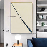 Abstract Hand Painted Line Geometric Art Canvass Decor