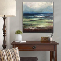 Hand Painted Abstract Oil Painting Modern Landscape Hand Painted Office Home Abstract Textured Canvas Art As