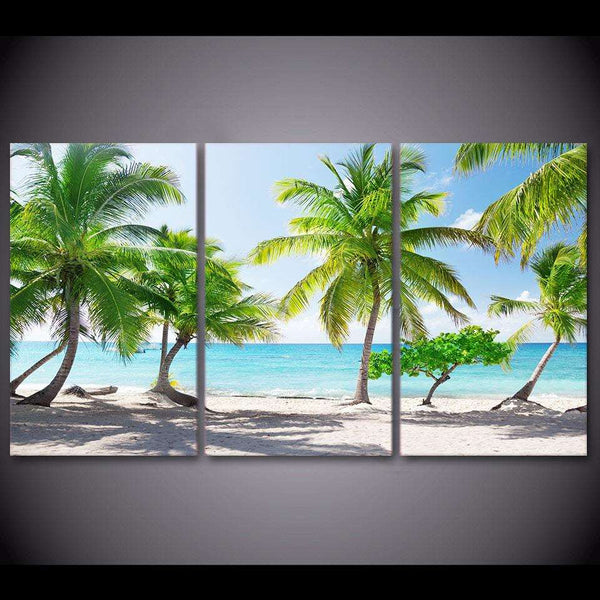 3 Panel canvas art catalina island dominican republic wall pictures WITH FRAME HQ Canvas Print