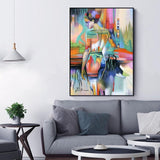 Hq Canvas Print Hdartisan Wall Art Figure Painting Abstract Products On Etsy