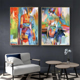 Hq Canvas Print Hdartisan Wall Art Figure Painting Abstract Products On Etsy