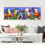 Kids Room Wall Art Decor Print Abstract Pictures Cute Cow Canvas Poster HQ Canvas Print
