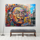 Salvador Dali Portrait Modern HQ Canvas Print