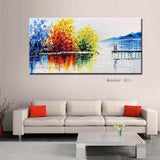 Big flower painting Hand Painted Flower Canvas Wall Art