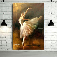 Fashion canvas art Hand Painted Modern Ballerina Dancer spanish dancer painting Art Wall Art decora