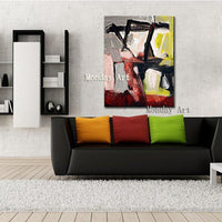 Hand Painted Abstract On Canvas Hand Painted Canvas wall painting home Decoration bedroom