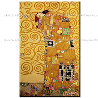 Top Artist Pure Hand Painted High Quality Canvas Painting Gustav Klimt reproductions Tree of Life Quardro Modern Art Oil Painting