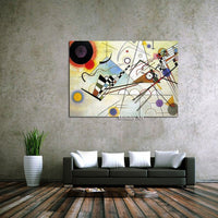 Hand Painted Canvas Painting Wassily Kandinsky Geometric Abstract Painting