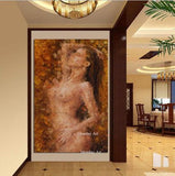 Wall art Hand Painted nude body Oil painting home decor canvas wall art Lovers canvas painting Sexy nude painting