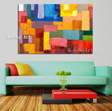 Artist High Quality Hand Painted colorful abstract knife Oil Paintings on Canvas Abstract wall Art Paintings