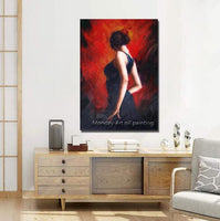 Top aritist pure Hand Painted Dancer figure on Canvas Hand Painted Wall Art portrait picture