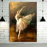 Fashion canvas art Hand Painted Modern Ballerina Dancer spanish dancer painting Art Wall Art decora