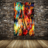 Hand Painted Tango couple lover on Canvas Wall Art Knife dancer Painting d