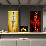 Aritist Hand Painted High Quality Modern Ballet Dancers Palette Knife Wall Art on Canvas Wall Decoration