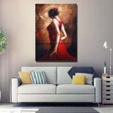 Top aritist pure Hand Painted Dancer figure on Canvas Hand Painted Wall Art portrait picture