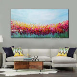 Big flower painting Hand Painted Flower Canvas Wall Art