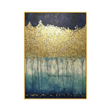 Hand Painted abstract golden oil Painting Hand Painted modern gold tree oil painting home decoration Wall art