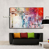 Hand Painted abstract knife Abstract wall Canvas painting Artwork picture for home decoration